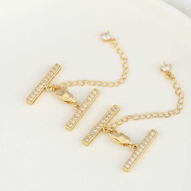 Paved Rhinestone Closure with 4 Rows