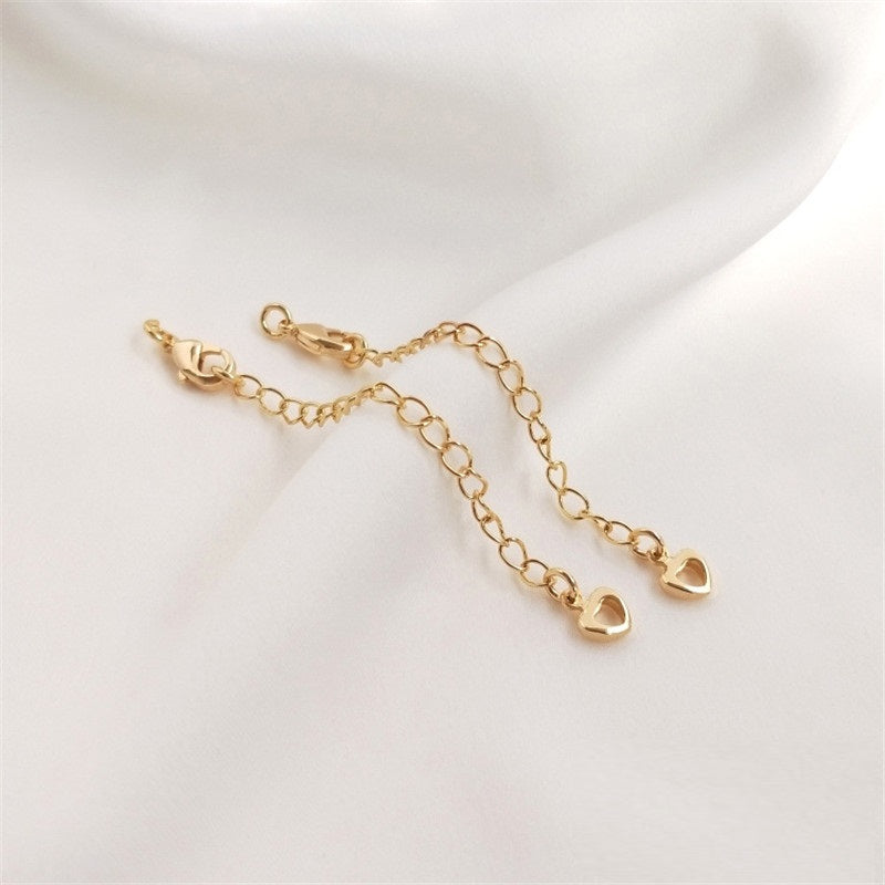 14K Gold Filled Lobster Clasp with Extended Chain