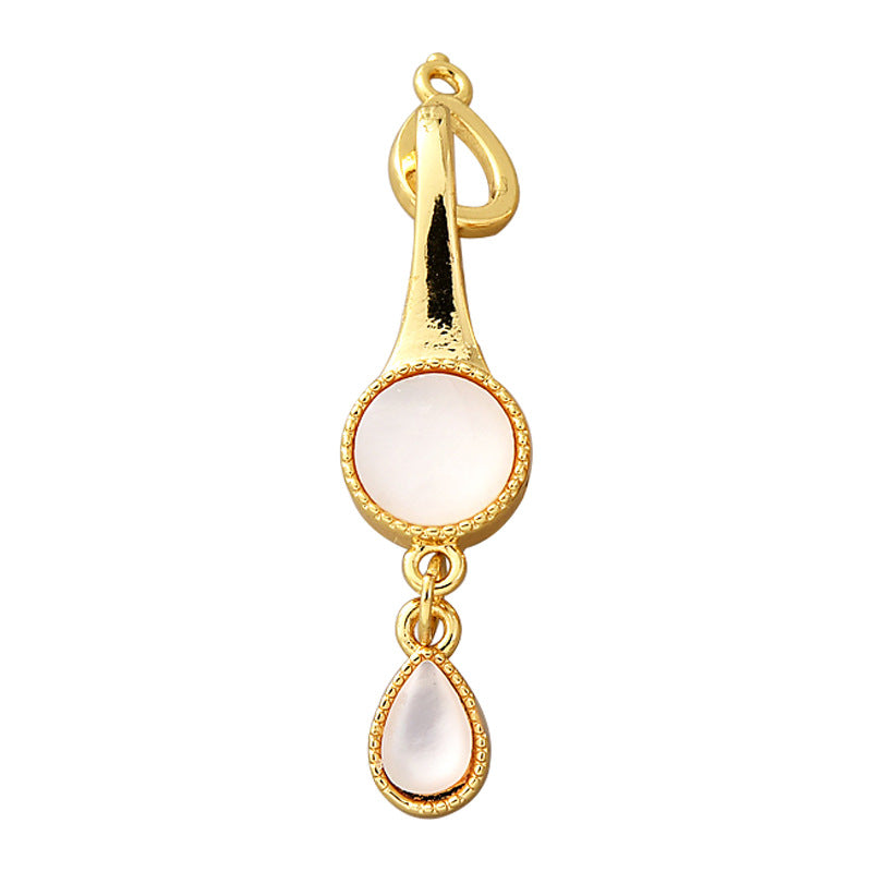 Round Shell Clasp Set