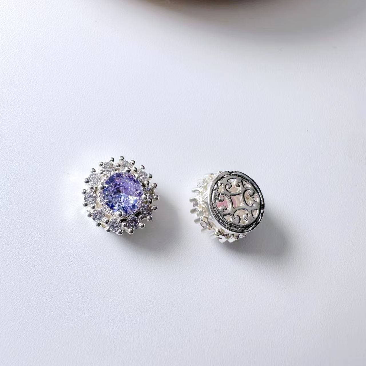 Round Cut CZ Spacer Bead