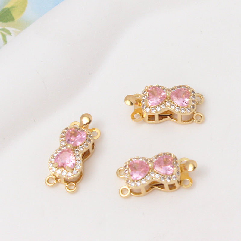 Peanut CZ Closure with Single/Double Row