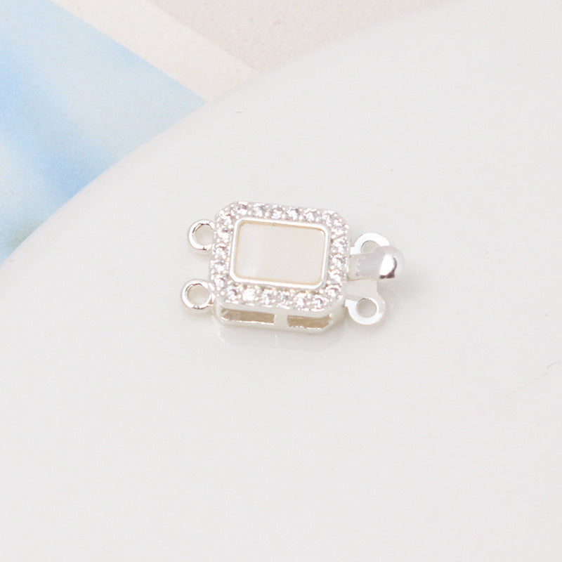 Double-Row Gold-Plated Shell Clasp