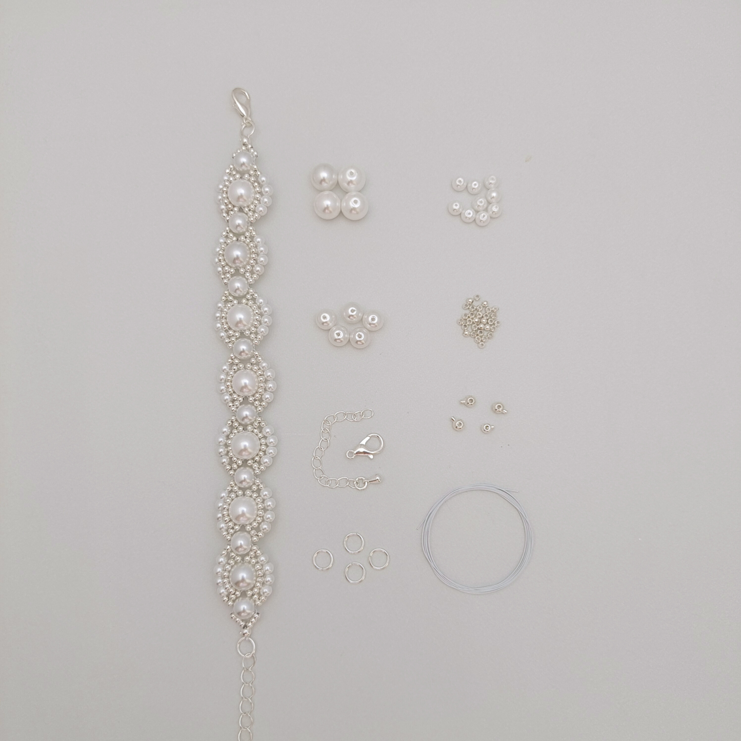 No.49 DIY Bracelet Kit – Infinite Dream Layered Pearl Bead Bracelet with Tutorial