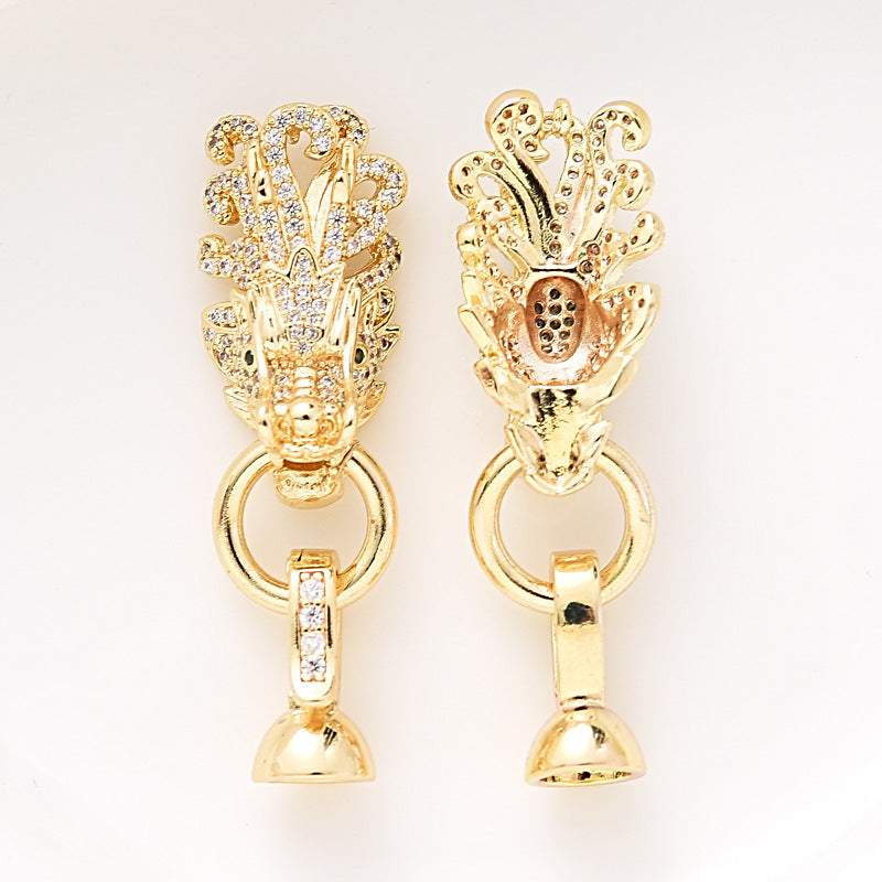 Chinses Dragon Head Clasp Set