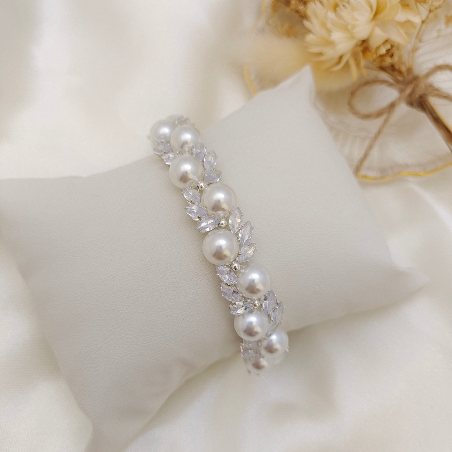 No.60 Angel’s Feather DIY Bracelet Kit | Marquise Zircon & Pearl | Includes Tutorial
