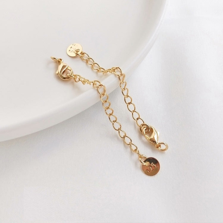 14K Gold Filled Lobster Clasp with Extended Chain