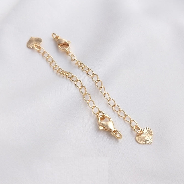 14K Gold Filled Lobster Clasp with Extended Chain
