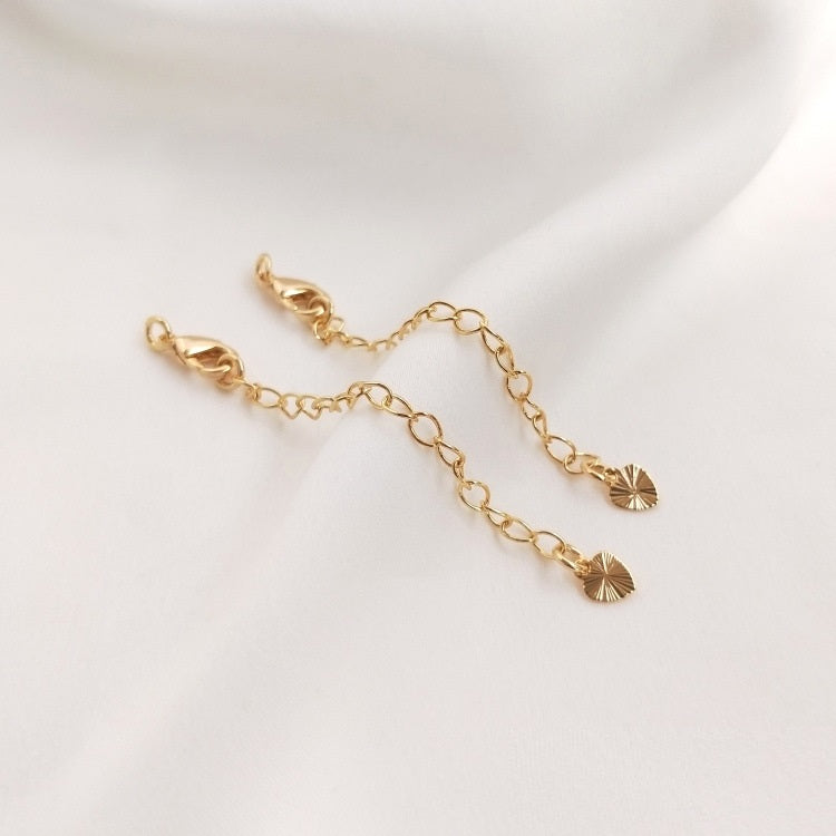 14K Gold Filled Lobster Clasp with Extended Chain