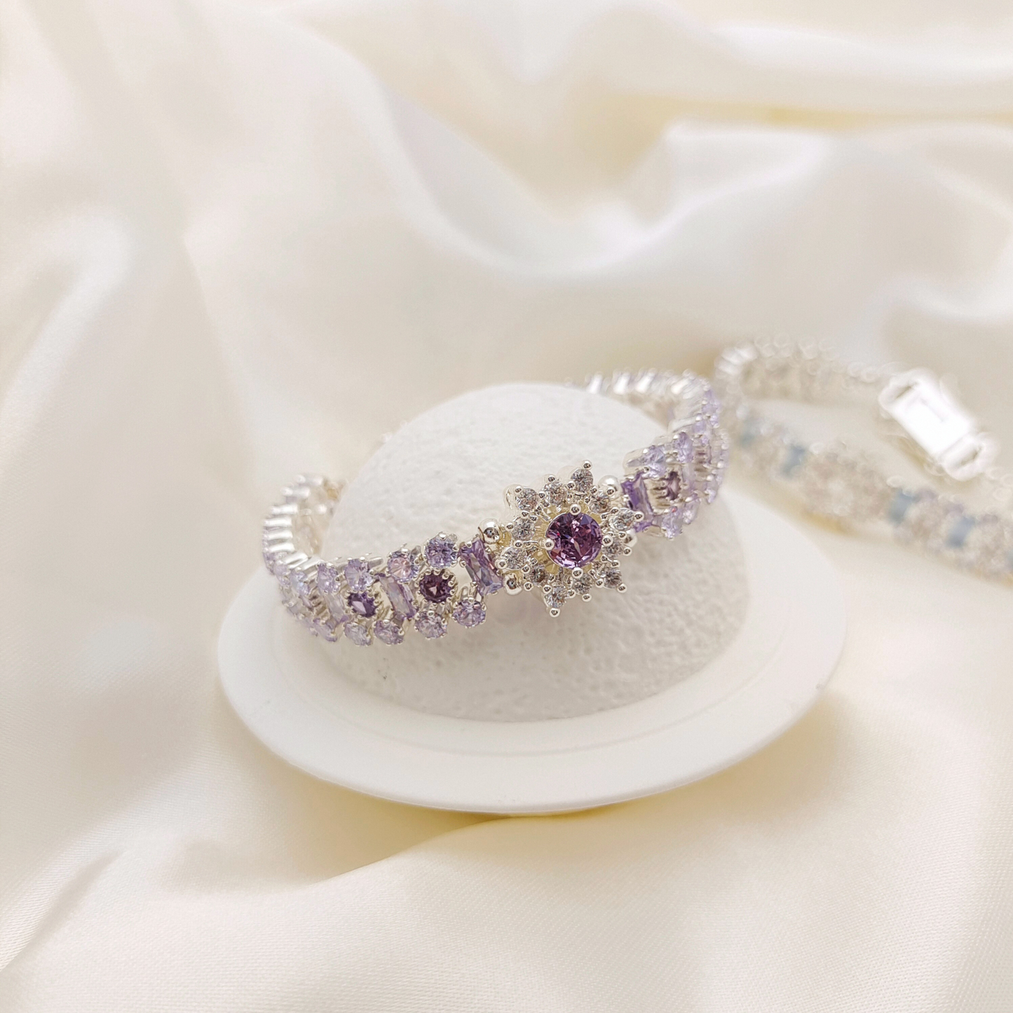 No.38 DIY Bracelet Kit – Starry Wishes with Snowflake Zircon & Crystal Beads