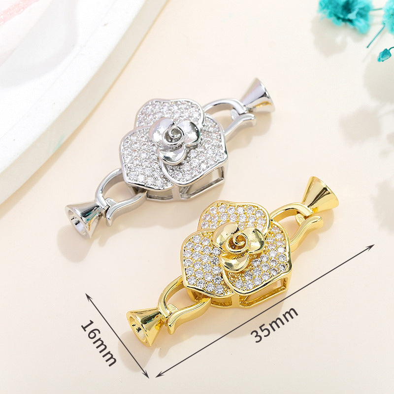 Rhinestone Paved Interlocking Connectors
Clasp Set