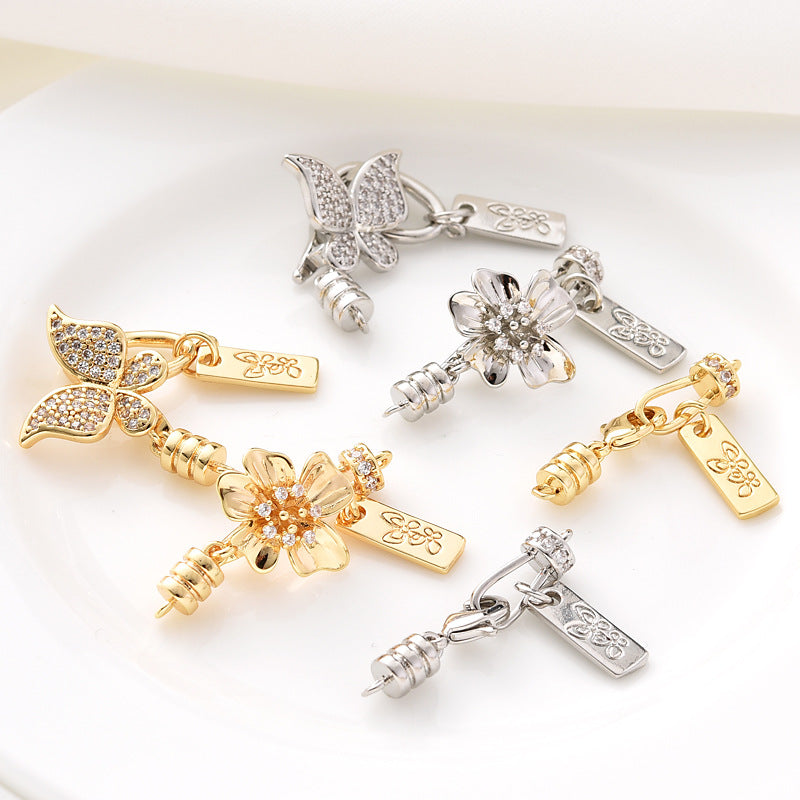 Lobster Clasp Set with Buttefly