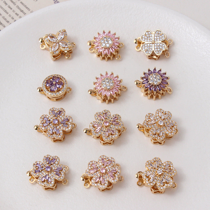 Rotatable Clove/Sunflower Plug in Closure Set