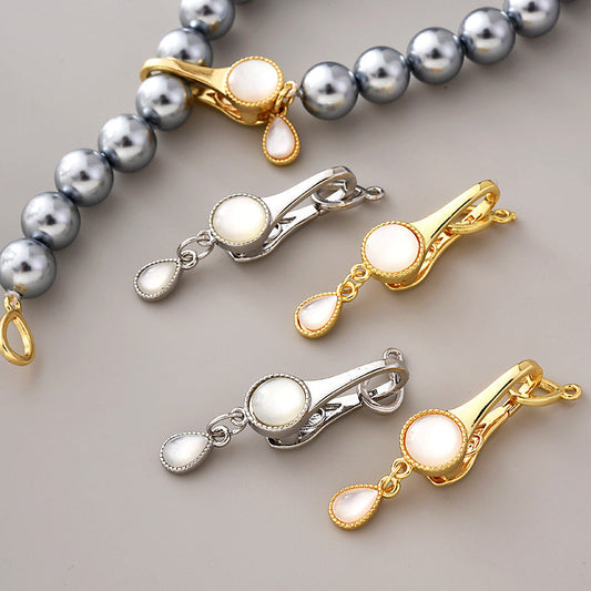 Round Shell Clasp Set