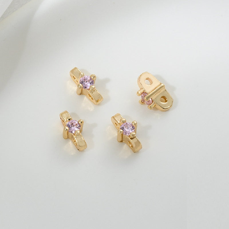 Double Hole Spacer with Zircon