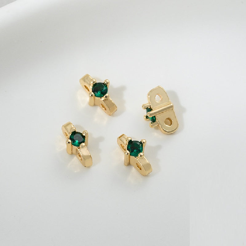 Double Hole Spacer with Zircon