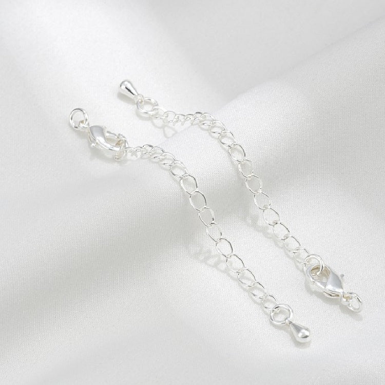 SIlver Filled Lobster Clasp with Extended Chain