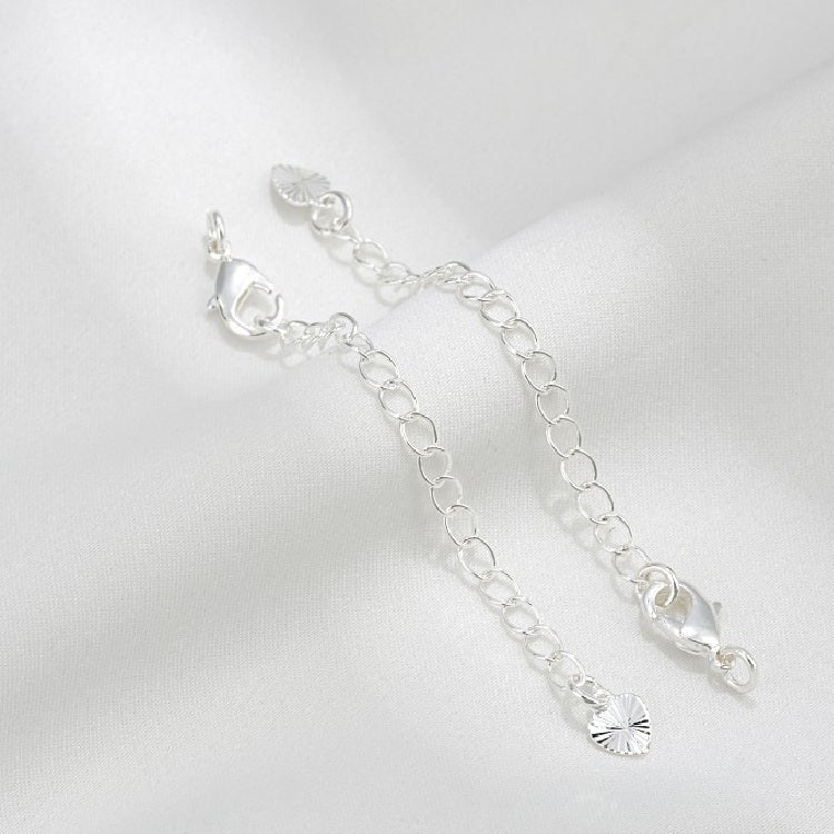 SIlver Filled Lobster Clasp with Extended Chain