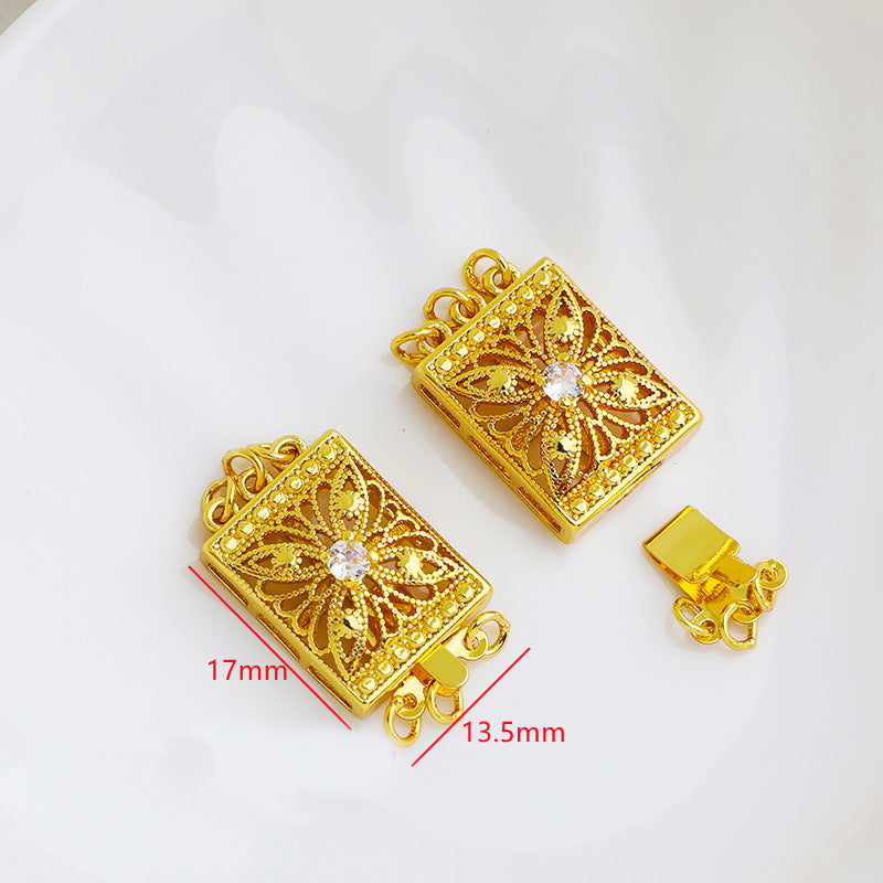 Hollow Triple Strand Clasp