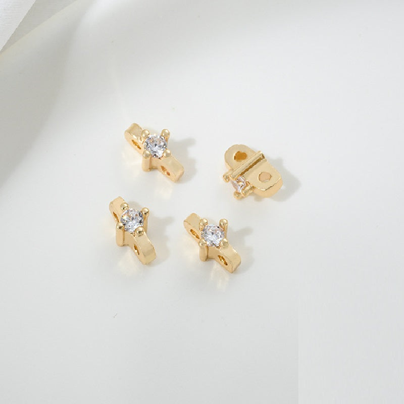 Double Hole Spacer with Zircon