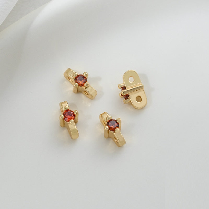 Double Hole Spacer with Zircon