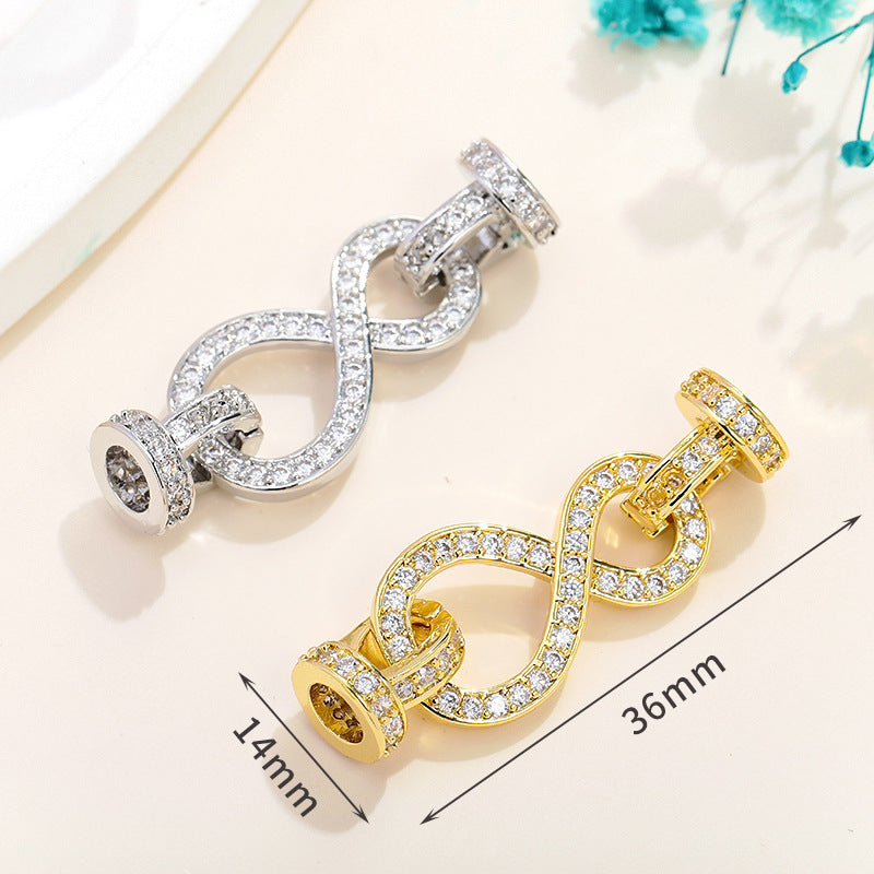 Rhinestone Paved Interlocking Connectors
Clasp Set