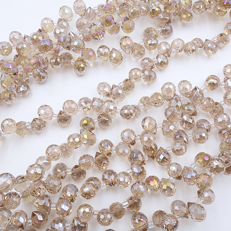 Premium 8MM Teardrop Faceted Beads - Yellow Family