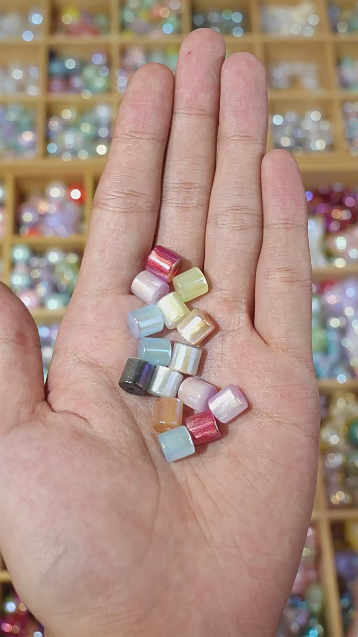 Mermaid Cylinder Tube Beads