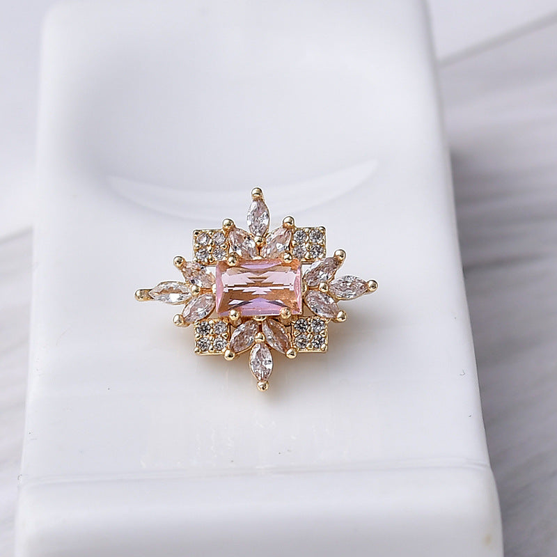 Luxury Rectangle CZ Spacer