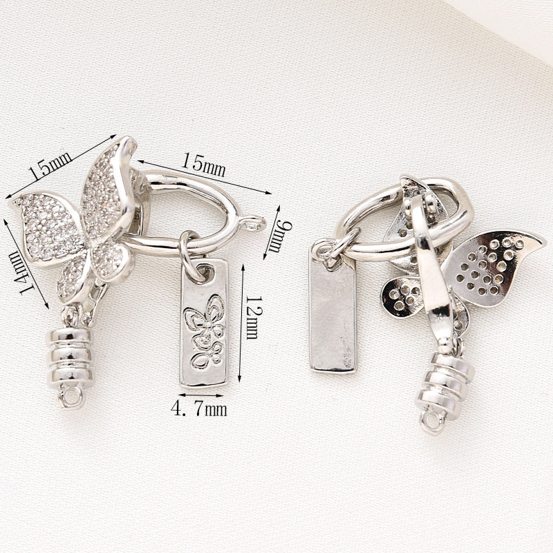 Lobster Clasp Set with Buttefly