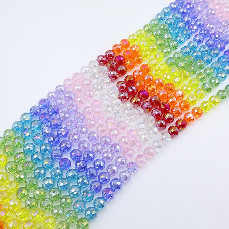 Premium 10MM Disco Round Beads - Rainbow Series