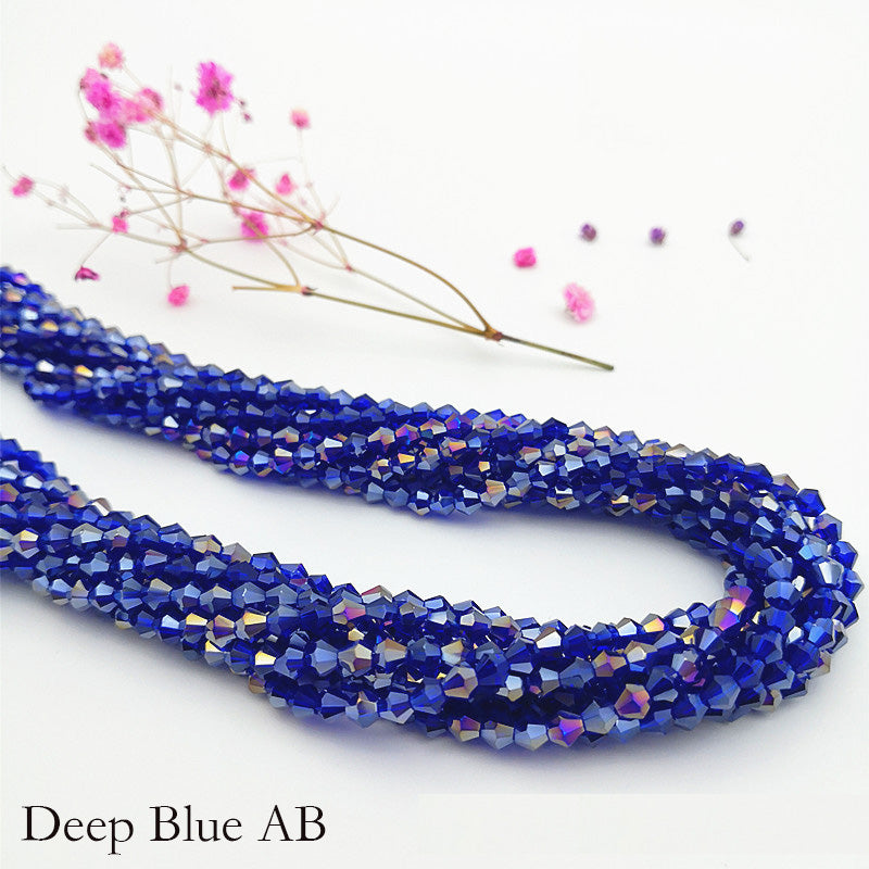 10 Strands 5/6/8mm Bicone Crystal Beads