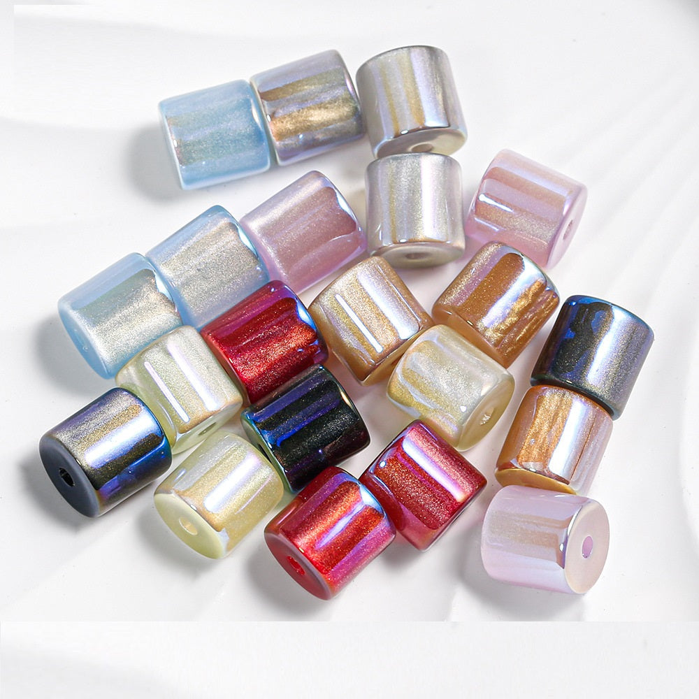 Mermaid Cylinder Tube Beads