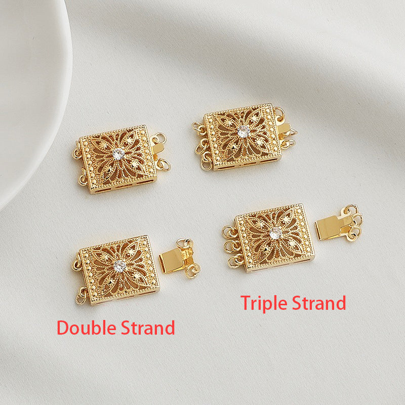 Hollow Triple Strand Clasp