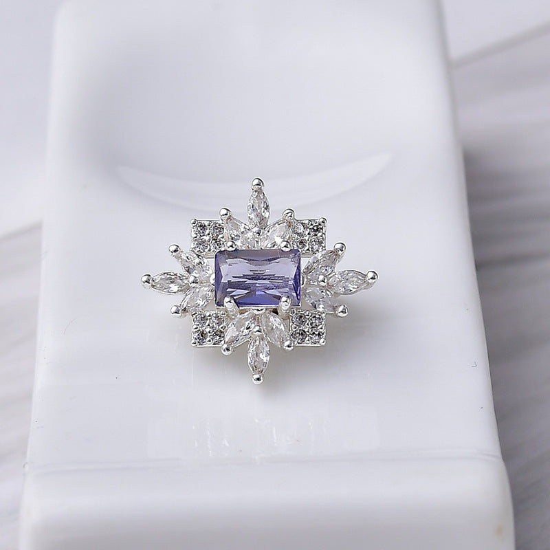 Luxury Rectangle CZ Spacer