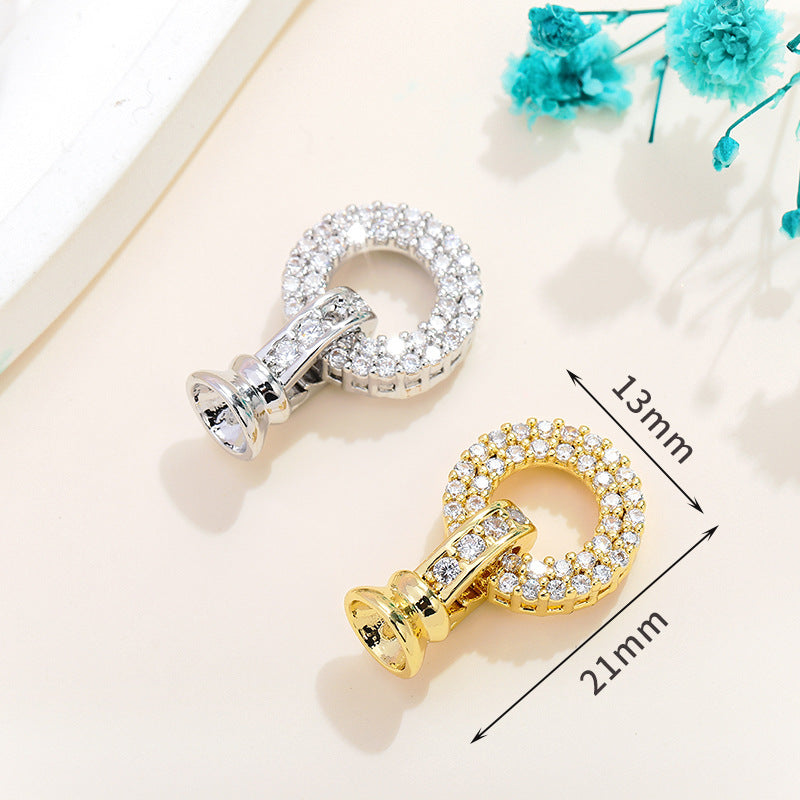 Rhinestone Paved Interlocking Connectors
Clasp Set