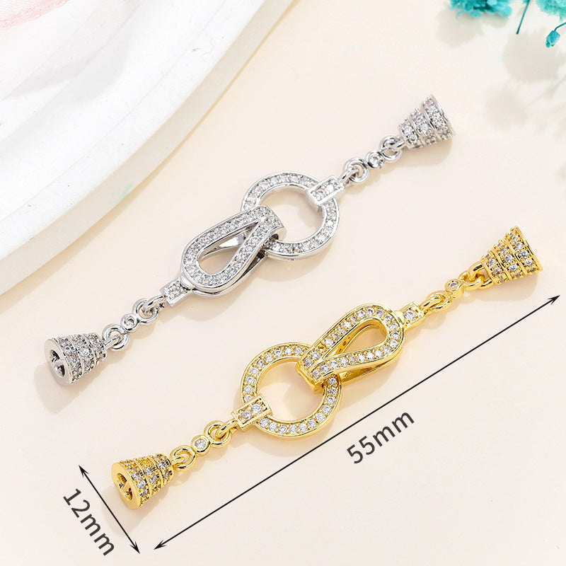 Rhinestone Paved Interlocking Connectors
Clasp Set