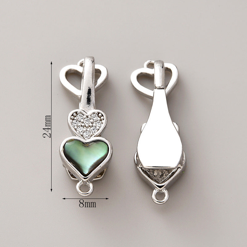 Heart Shell Clasp Set