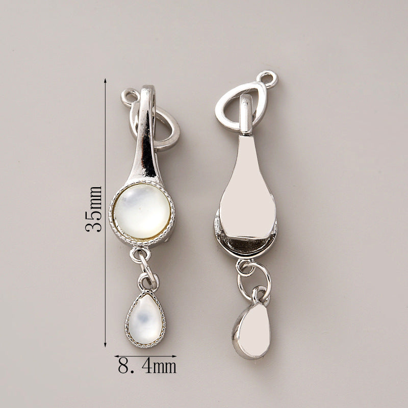 Round Shell Clasp Set