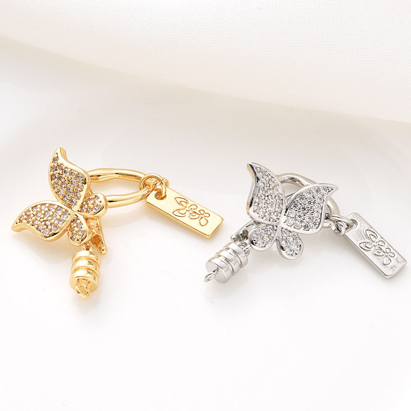 Lobster Clasp Set with Buttefly