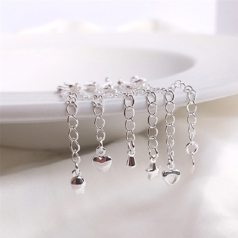 SIlver Filled Lobster Clasp with Extended Chain