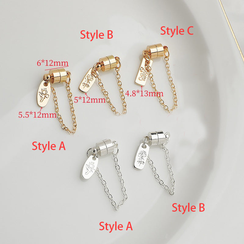 Magnetic Clasp with Extended Chain