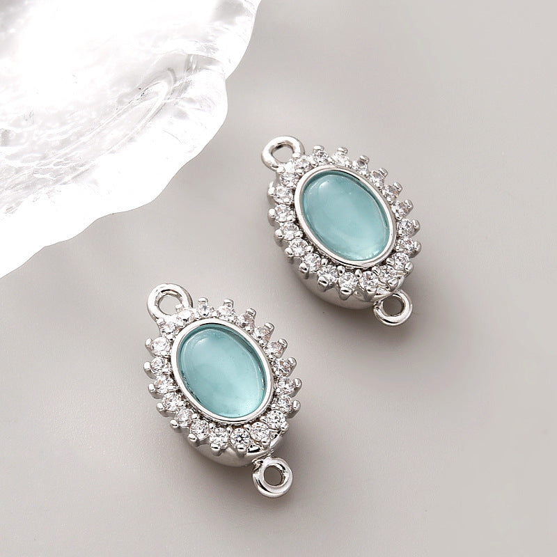 Aquamarine Clasp Set
