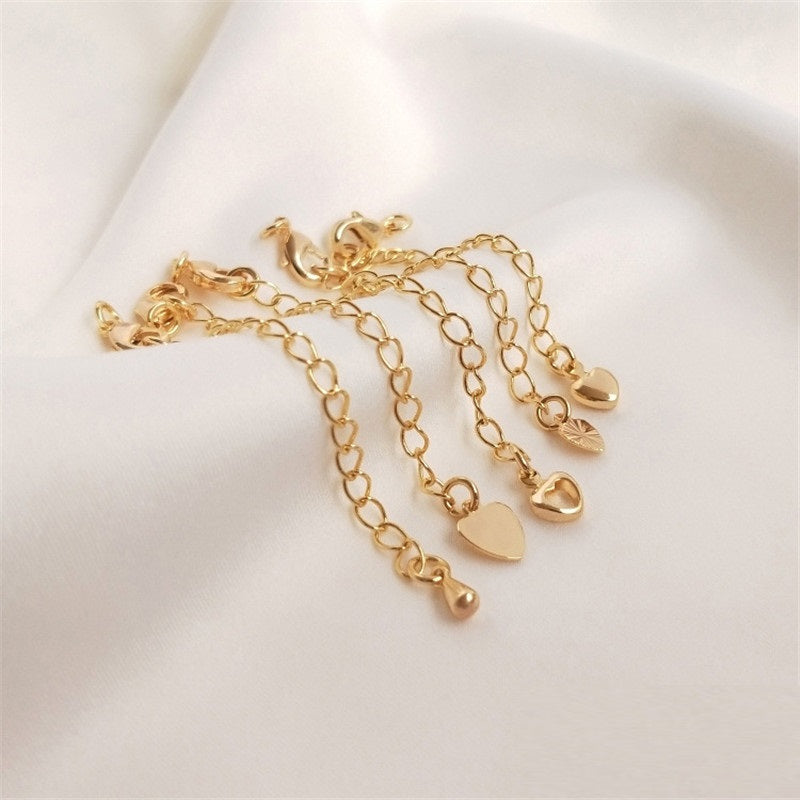 14K Gold Filled Lobster Clasp with Extended Chain
