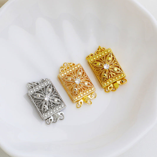 Hollow Triple Strand Clasp