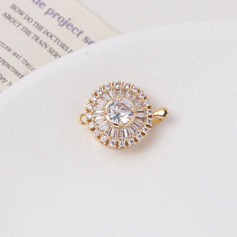 Camellia & Round Double Row Closure