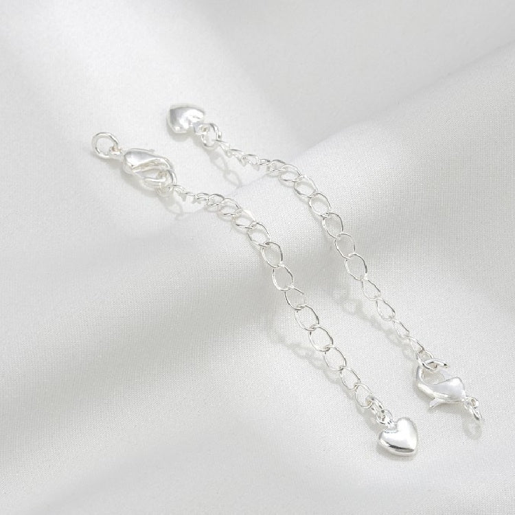 SIlver Filled Lobster Clasp with Extended Chain