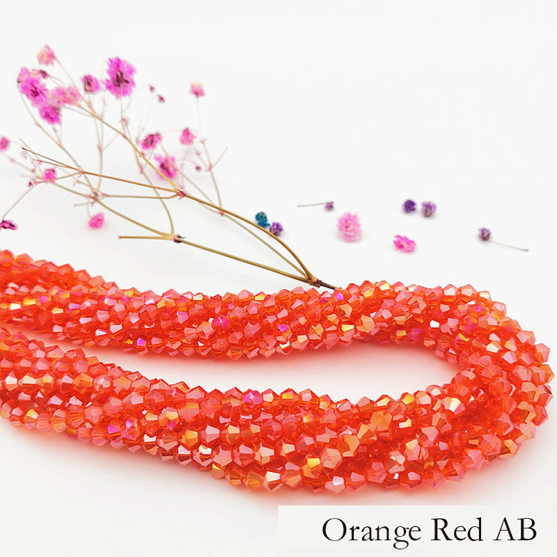 10 Strands 2/3/4mm Bicone Crystal Beads