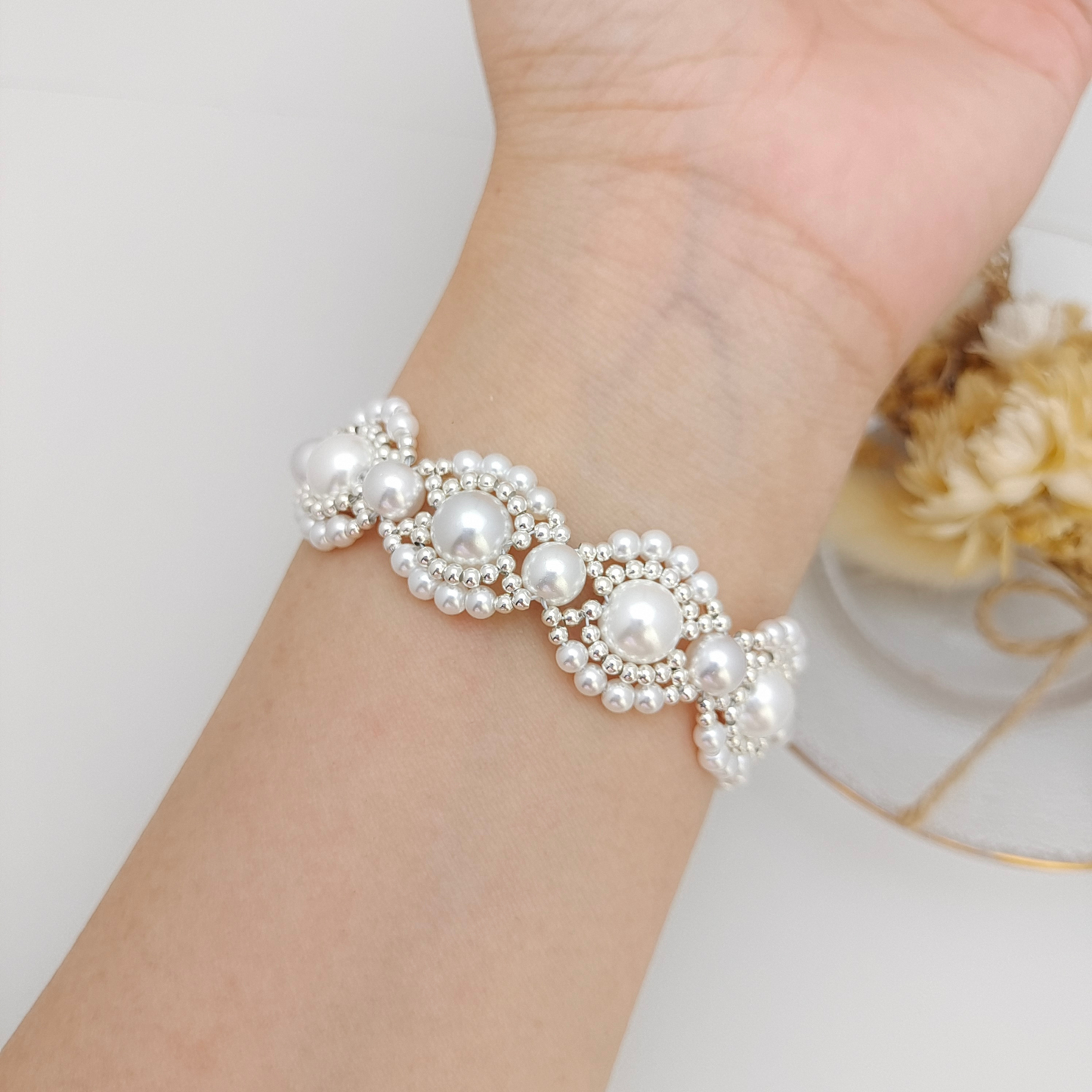 No.49 DIY Bracelet Kit – Infinite Dream Layered Pearl Bead Bracelet with Tutorial