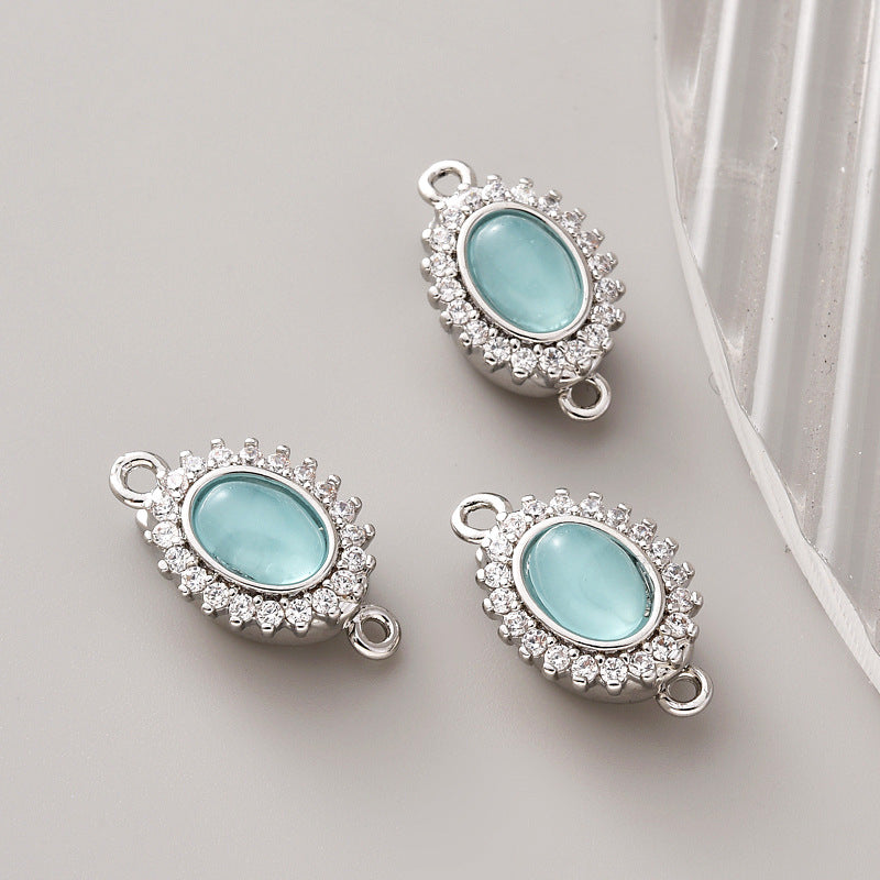 Aquamarine Clasp Set