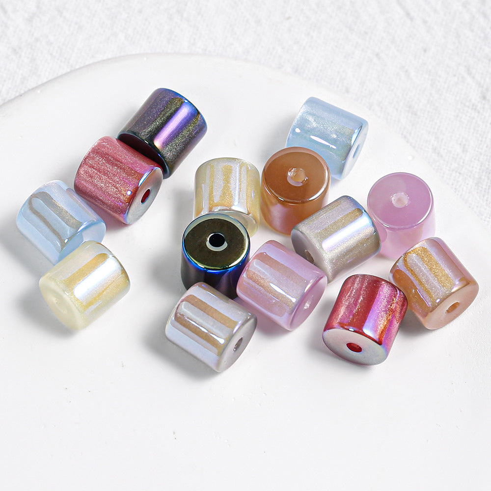 Mermaid Cylinder Tube Beads